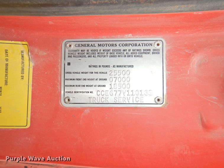 image for item DI0076 1977 Chevrolet C65 grain truck