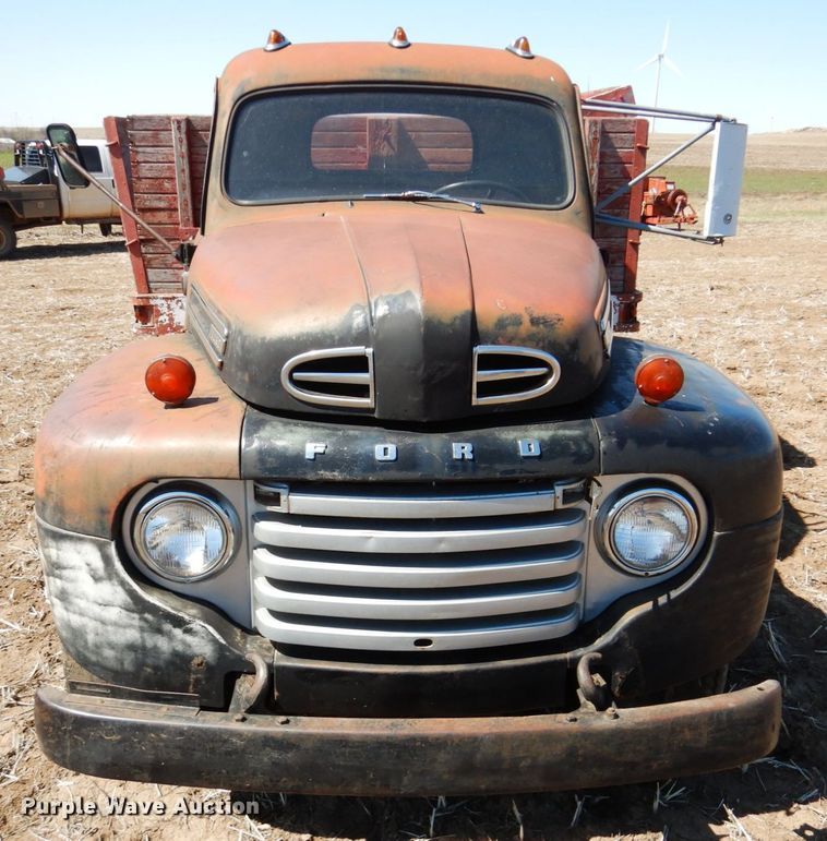 image for item DJ3109 1950 Ford F6 grain truck