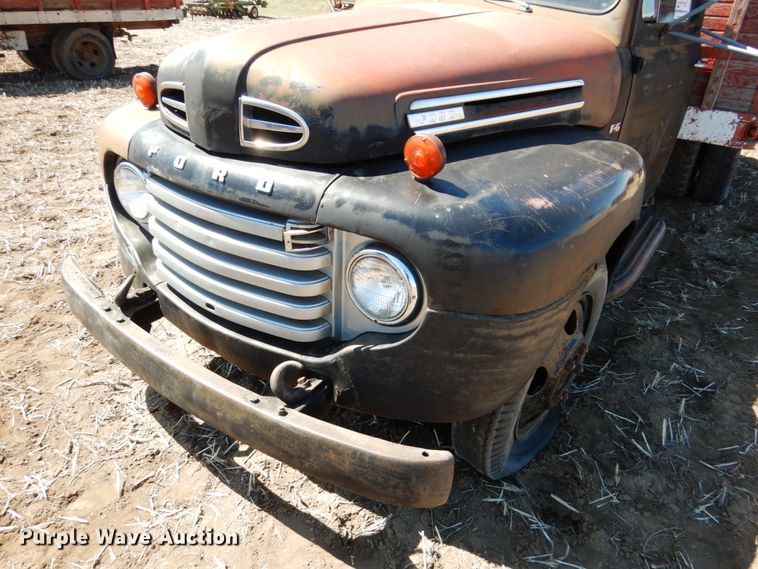 image for item DJ3109 1950 Ford F6 grain truck