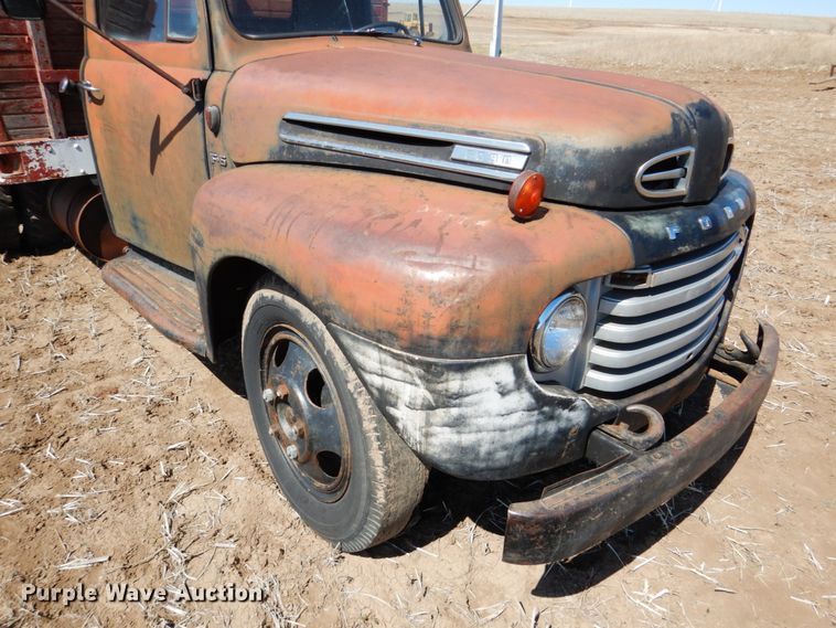 image for item DJ3109 1950 Ford F6 grain truck