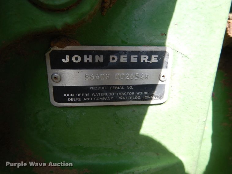image for item GK9179 1979 John Deere 8640 4WD tractor