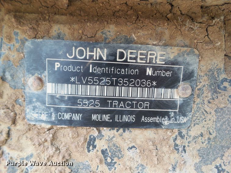 image for item GW9990 2006 John Deere 5525 MFWD tractor