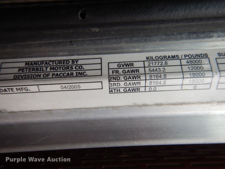 image for item DG5943 2006 Peterbilt 378 semi truck