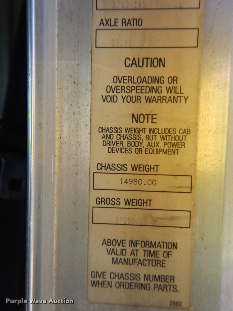 image for item DG6392 1996 Kenworth T800 semi truck