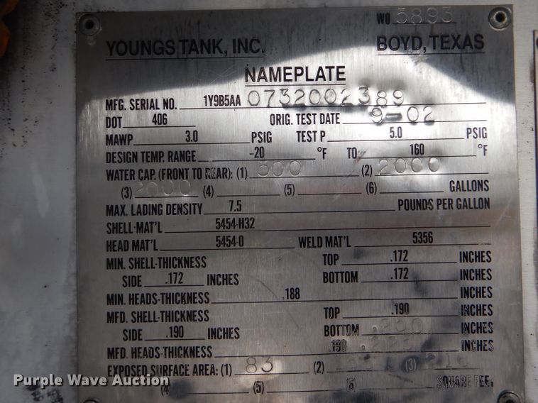 image for item GF9140 2003 Freightliner FLD120 fuel truck