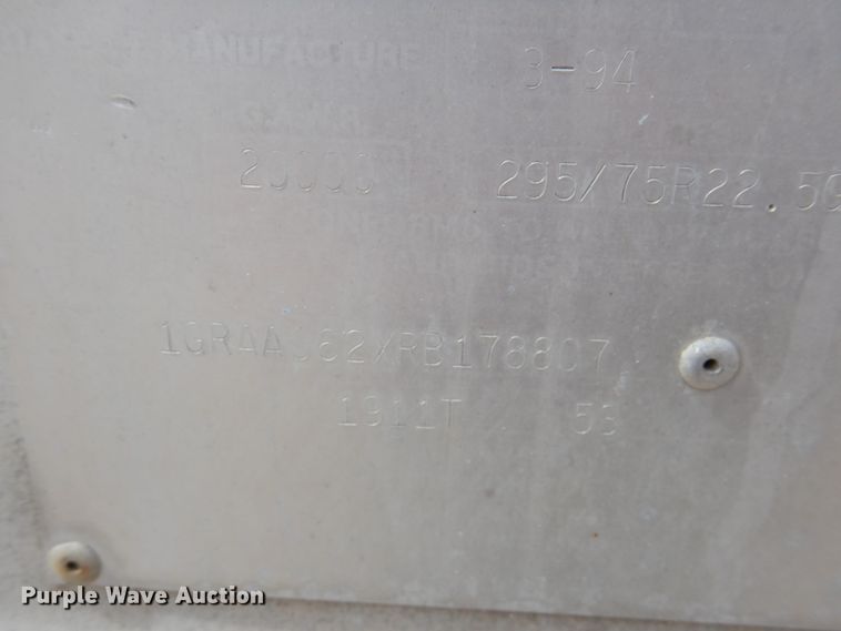 image for item GO9091 1994 Great Dane 1911T53 dry van trailer