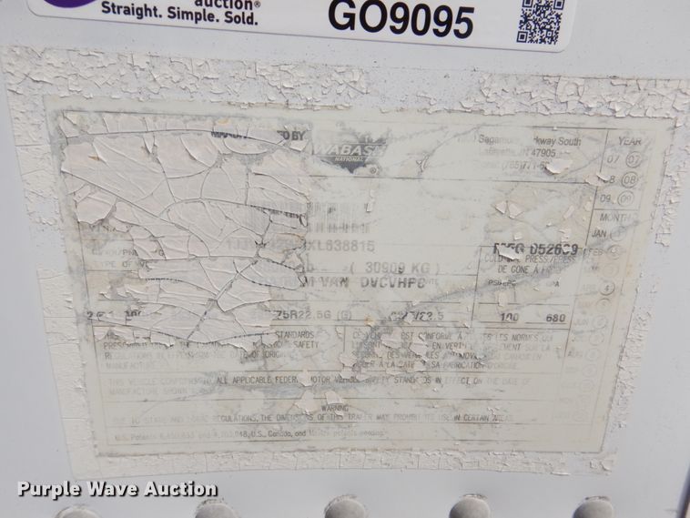 image for item GO9095 1999 Wabash Duraplate dry van trailer