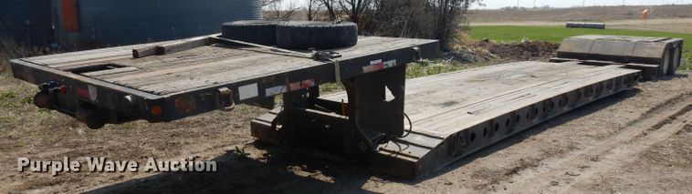 image for item GY9006 1999 Fontenelle lowboy equipment trailer