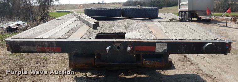 image for item GY9006 1999 Fontenelle lowboy equipment trailer