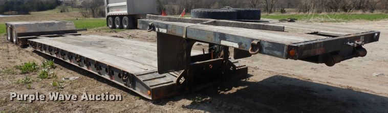 image for item GY9006 1999 Fontenelle lowboy equipment trailer