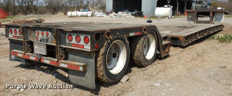image for item GY9006 1999 Fontenelle lowboy equipment trailer