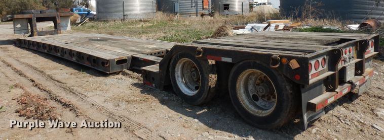 image for item GY9006 1999 Fontenelle lowboy equipment trailer