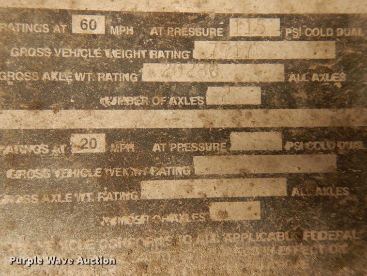 image for item GY9006 1999 Fontenelle lowboy equipment trailer