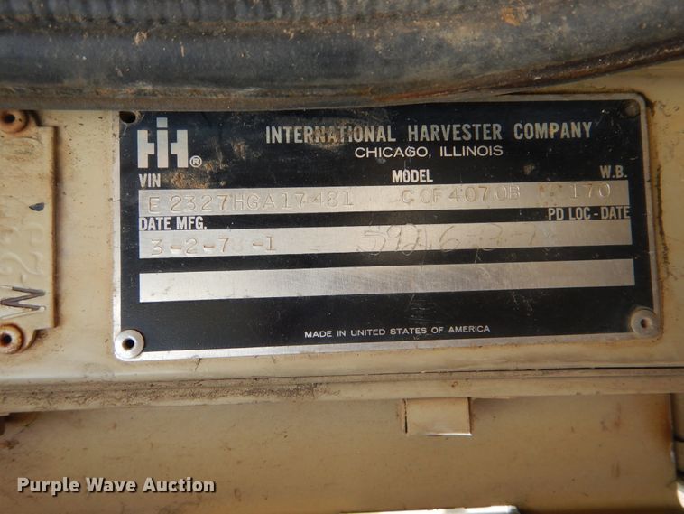 image for item GY9761 1978 International Transtar 4070B semi truck