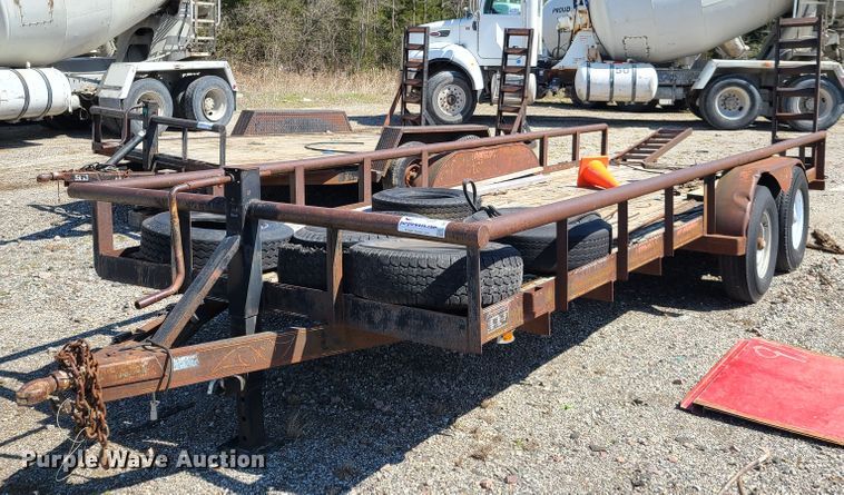 image for item DG7714 1993 Texas Bragg utility trailer
