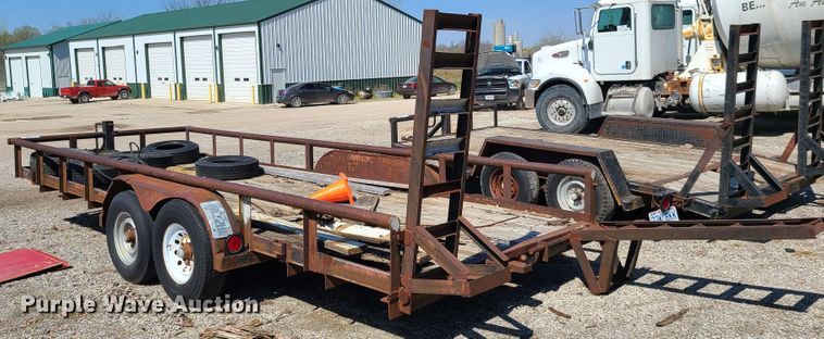 image for item DG7714 1993 Texas Bragg utility trailer