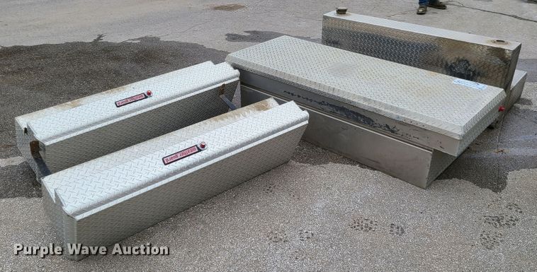 image for item DG7731 Weatherguard aluminum toolboxes and auxiliary fuel tank