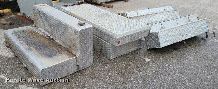 image for item DG7731 Weatherguard aluminum toolboxes and auxiliary fuel tank