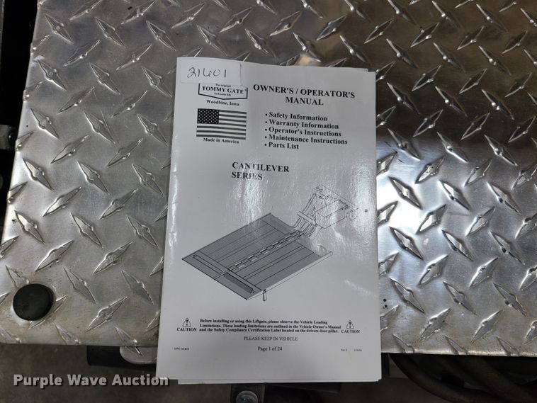 image for item DG7735 Tommy Gate Cantilever Series end gate lift