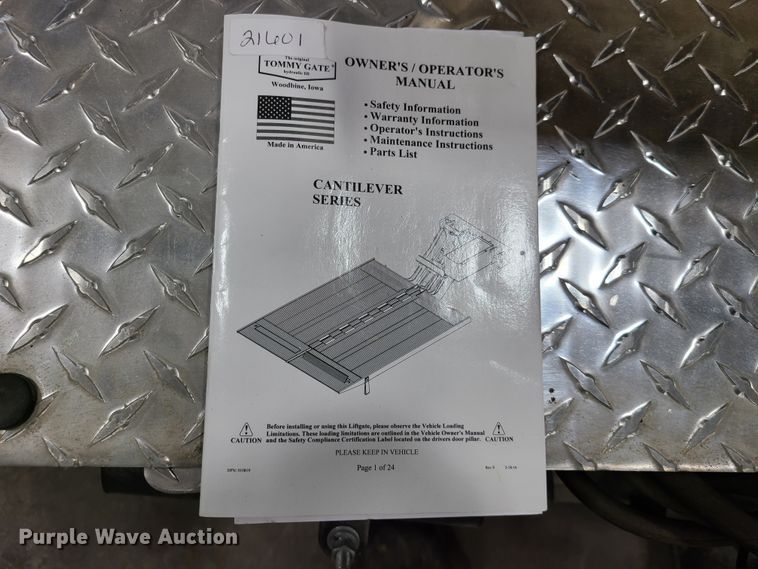 image for item DG7735 Tommy Gate Cantilever Series end gate lift