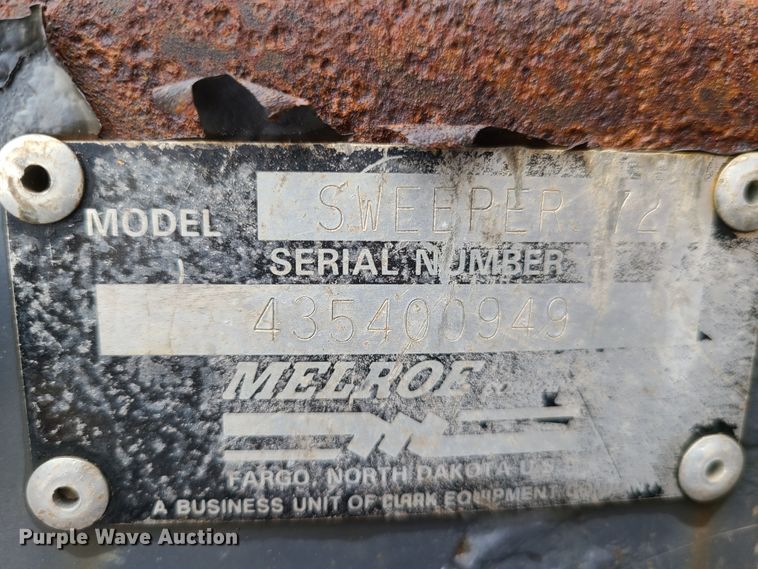 image for item DG7736 Bobcat 72"W skid steer sweeper