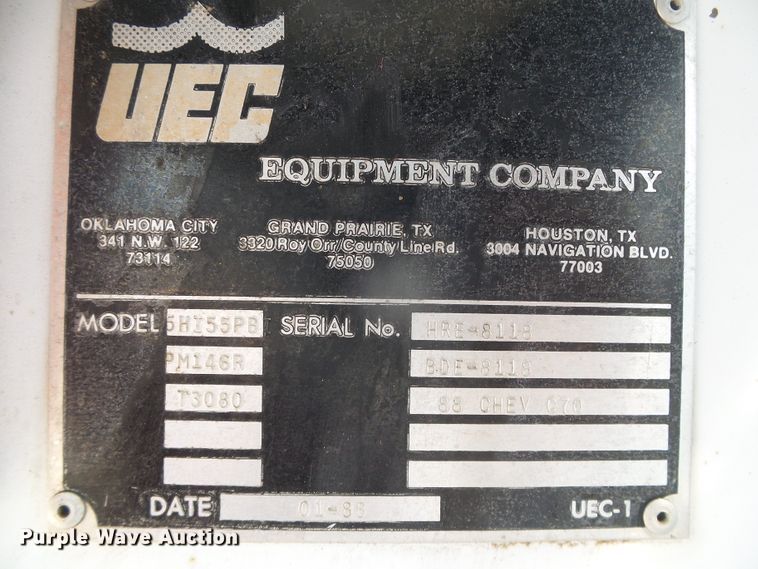 image for item DH4879 1988 Chevrolet C60 bucket truck