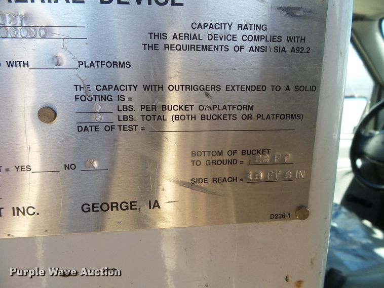 image for item DH4880 1998 Ford Econoline E350  bucket van