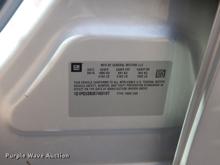 image for item DJ8760 2014 Chevrolet Cruze LTZ