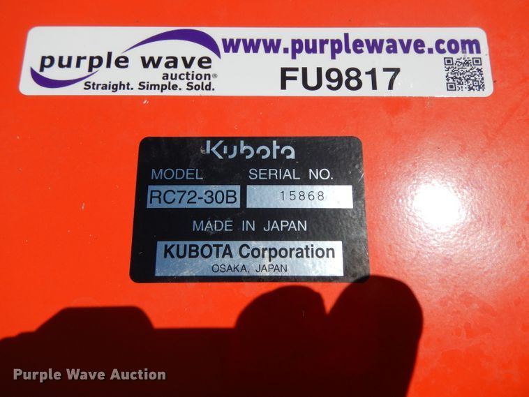 image for item FU9817 Kubota RC72-30B lawn mower deck