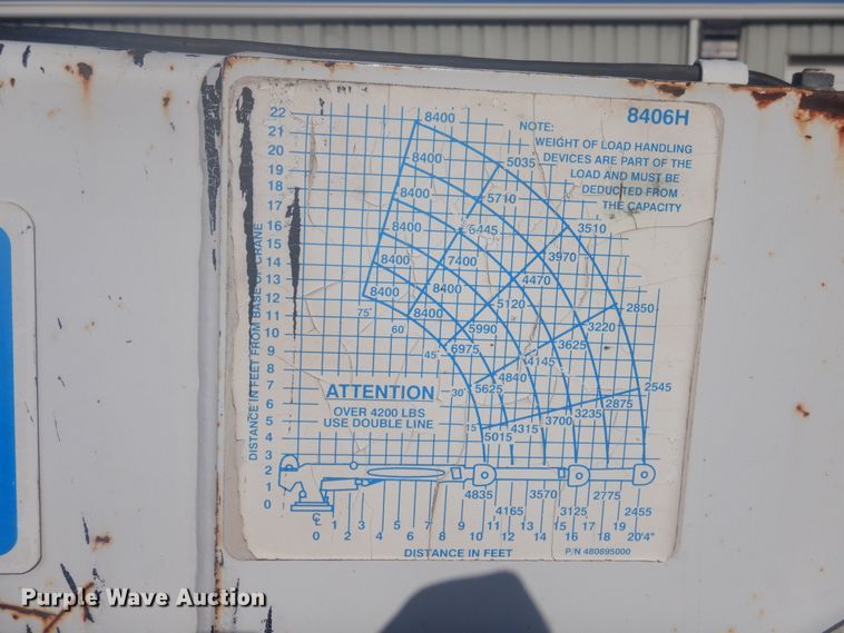 image for item GE9352 2017 International 7300 crane truck