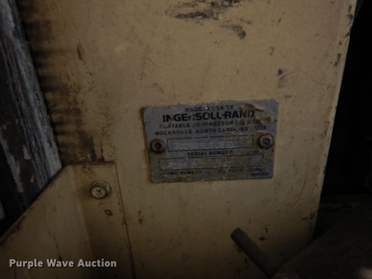 image for item GK9141 1990 Ingersoll Rand R185 air compressor
