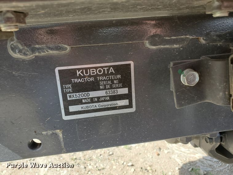 image for item GO9129 Kubota MX5200D MFWD tractor