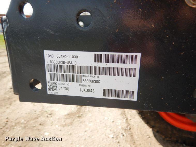 image for item GO9130 Kubota B3350 HSD MFWD tractor