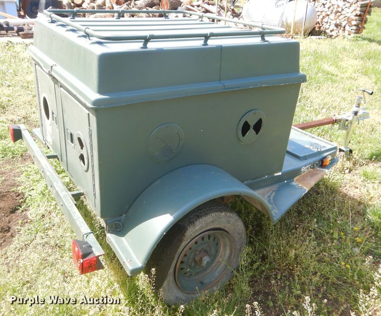 image for item GP9035 Shop built dog trailer