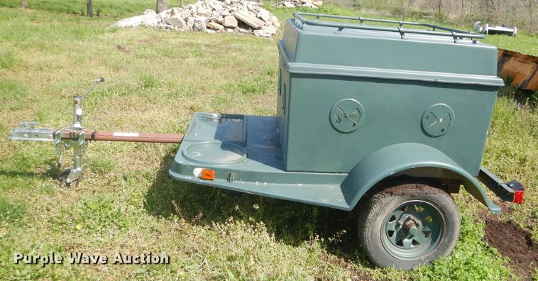image for item GP9035 Shop built dog trailer