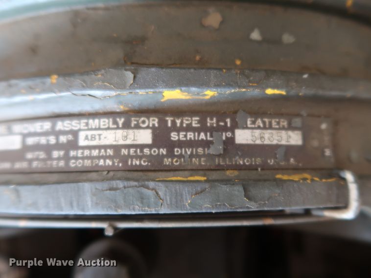 image for item GS9867 Herman Nelson BT400-1 heater