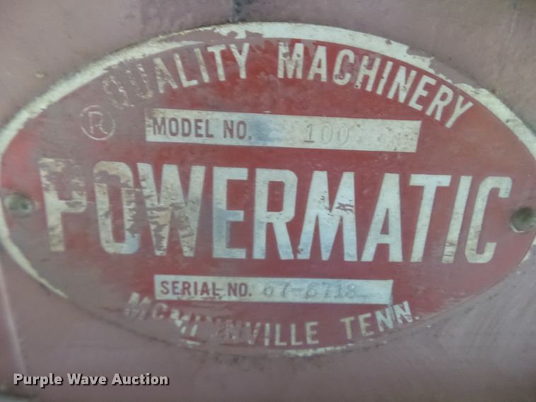 image for item GX9002 Powermatic 100 planer