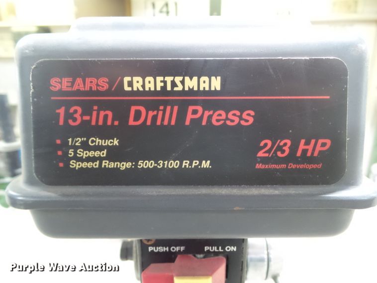 image for item GX9006 Sears/Craftsman 13" drill press