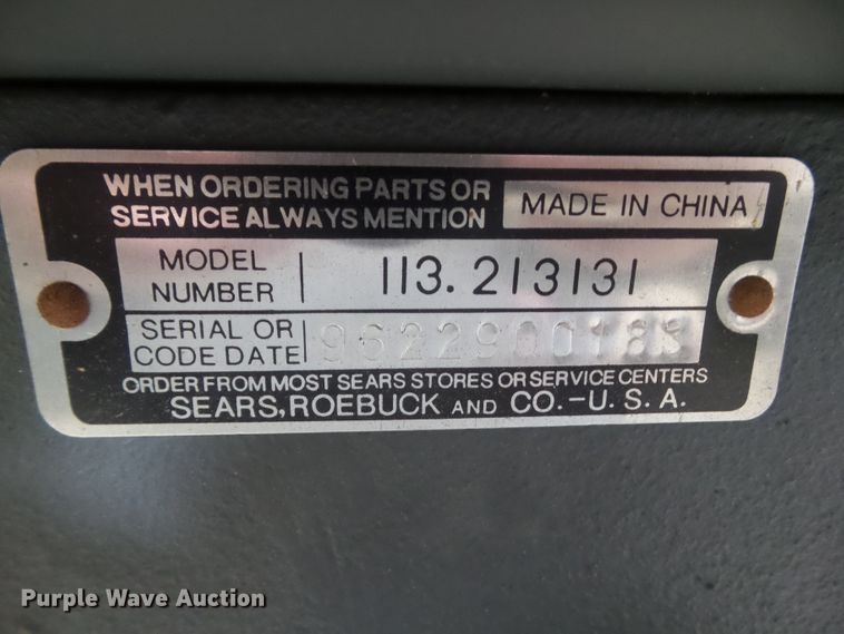 image for item GX9006 Sears/Craftsman 13" drill press