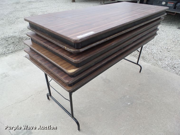 image for item GX9014 (6) folding tables