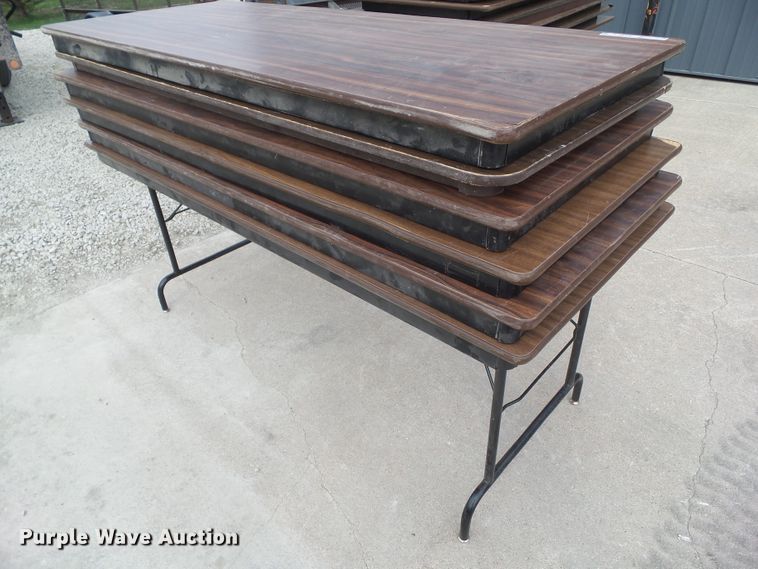 image for item GX9014 (6) folding tables