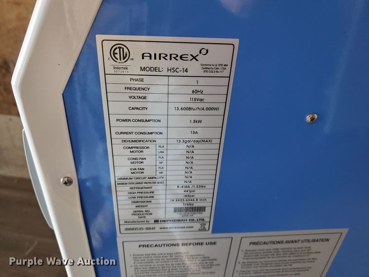 image for item GX9901 (2) Airrex HSC-14 AC units