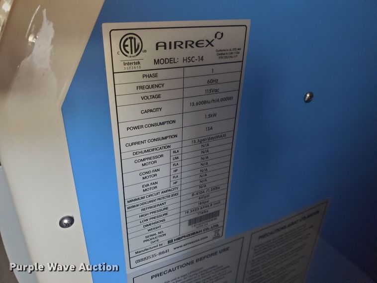 image for item GX9903 (2) Airrex HSC-14 AC units