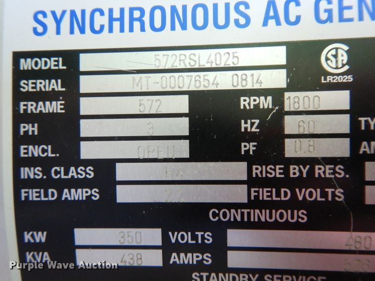 image for item GY9051 Onan 350DFCC generator