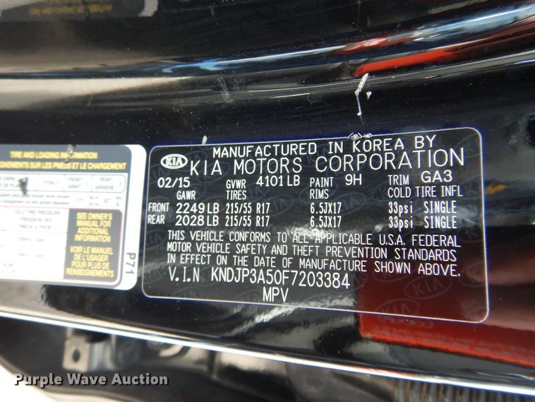 image for item HA9000 2015 Kia Soul