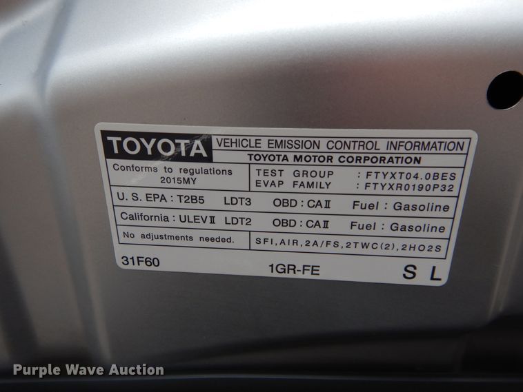 image for item HA9005 2015 Toyota 4Runner Limited  SUV