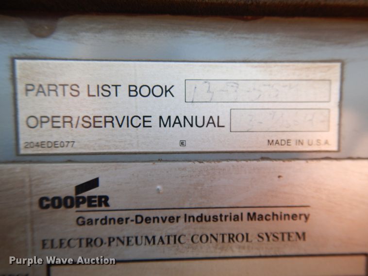 image for item DF6061 Gardner Denver Electra Saver II air compressor