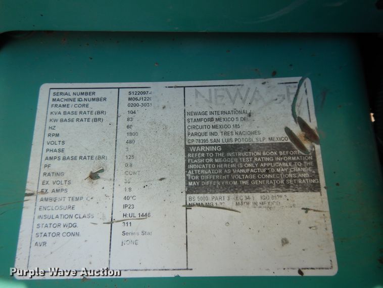 image for item DF6062 Cummins DGCB5779887 generator