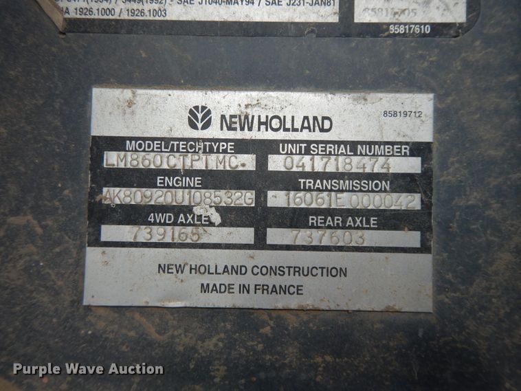 image for item DF6071 2000 New Holland LM860  telehandler