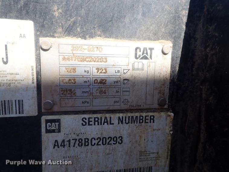 image for item DG3079 2017 Caterpillar 289D  tracked skid steer loader